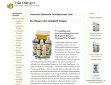 Tablet Screenshot of bio-duenger.net